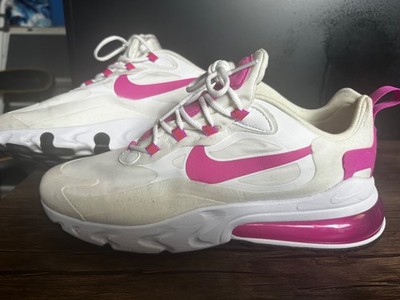  Nike Air Max 270 React Fire Pink White Size 11.5