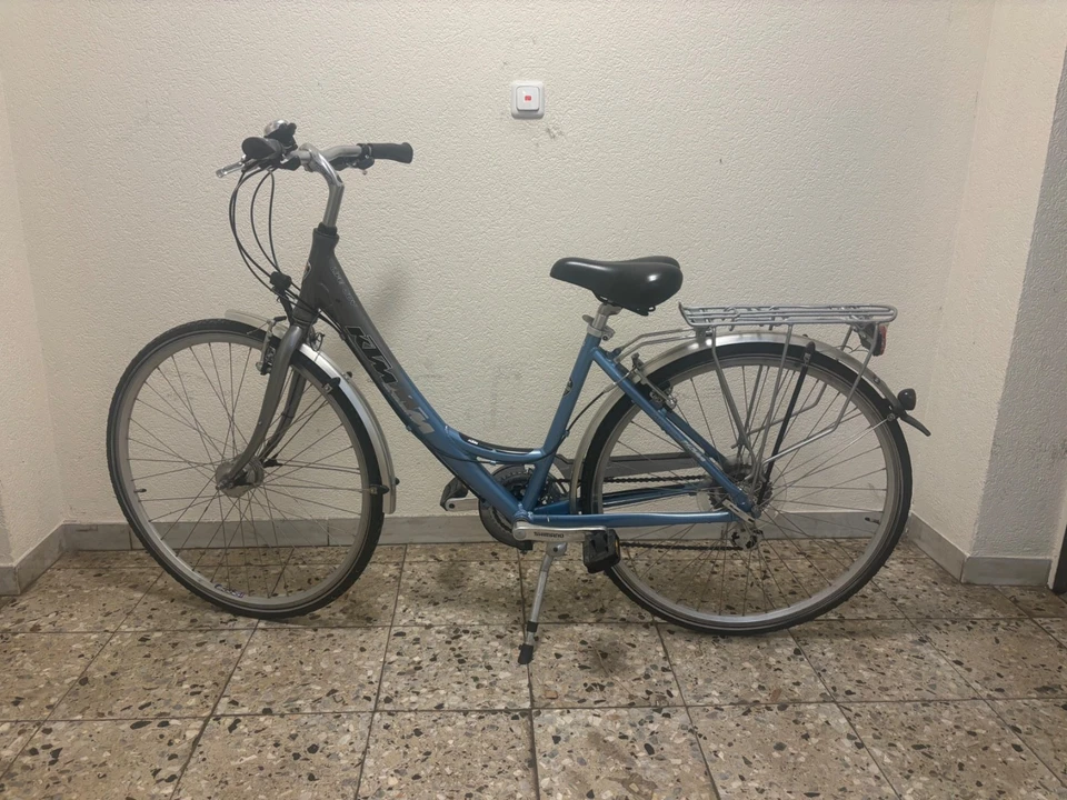28 Zoll KTM City Bike Damenfahrräder blau