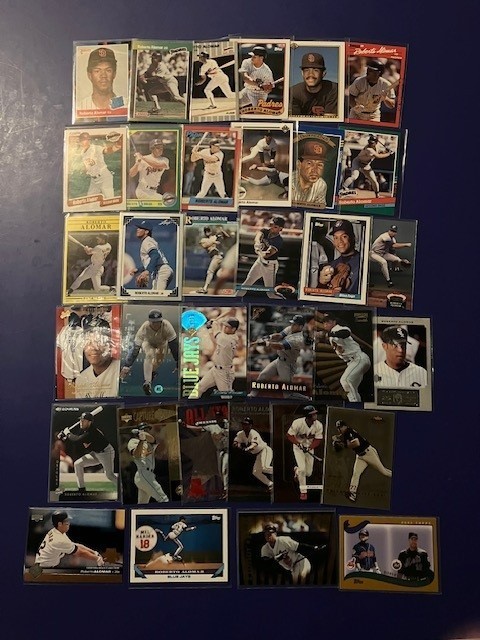 Roberto Alomar Baseball Card Lot--50 Different Cards--All Major Brands--NrMt-Mt