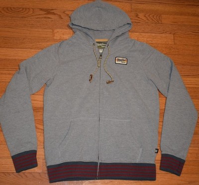 Howler Bros Hoodie Sweatshirt Full Zip Gray Men's Size M Medium - Patch