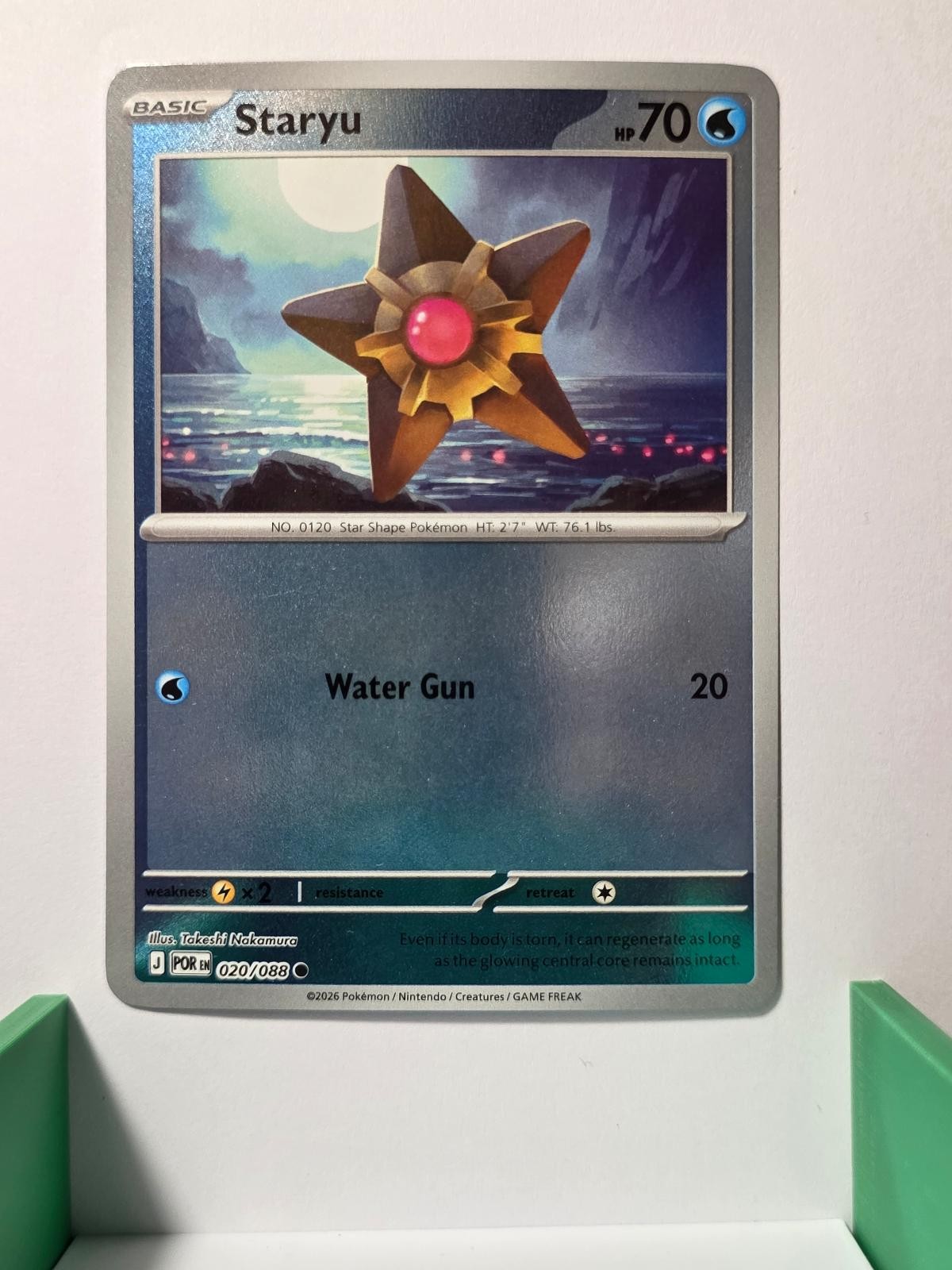 Staryu 020/088 Common Perfect Order Pokemon Reverse Holo Near Mint