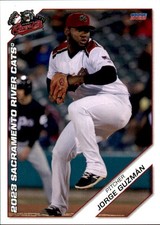 2023 Sacramento River Cats Choice #11 Jorge Guzman Dominican Republic DR NM Card