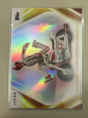 DUKE CABOOM TOY STORY TOPPS DISNEY NEON RAINBOW FOIL BOARD #35 2026 26