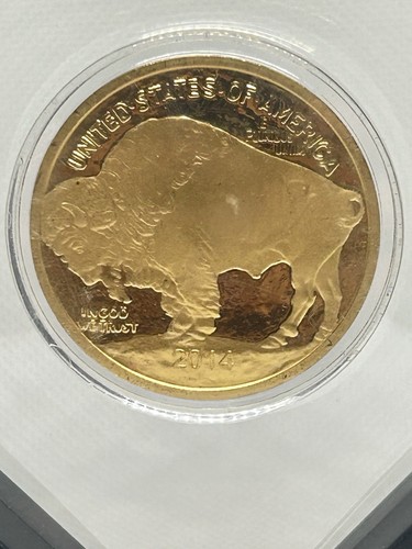 2014 Buffalo $50 Gold Pl. National Collectors Mint. COA ๐บ๐ธโจ๐ฏ - Picture 2 of 5