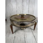 Vintage Pyrex Glass George Briard Gold Mismatched 3qt RareCasserole Warming Dish