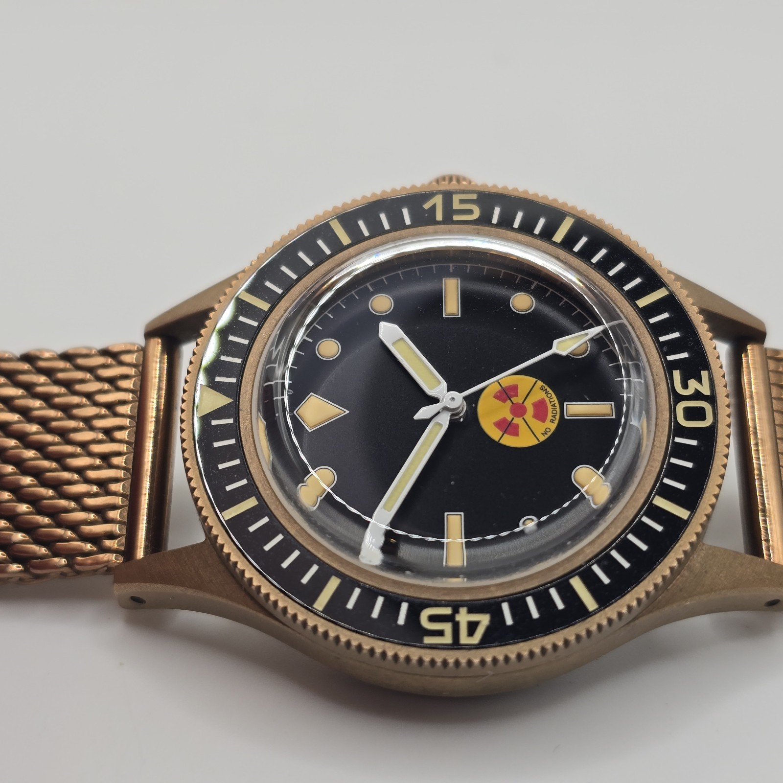 Thorn Retro Solid Bronze Automatic NH35 Watch Bla… - image 6