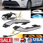 LED Daytime Running Fog Lights DRL w/ Turn For Toyota Corolla L LE XLE 2020-2024