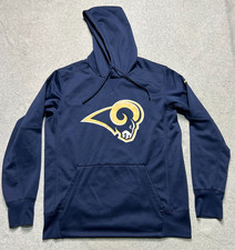 Nike Los Angeles Rams Hoodie Sweatshirt Mens Medium Navy Blue Fleece NFL Dri Fit