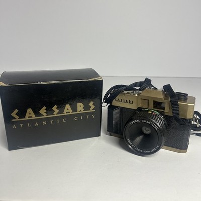 CAESARS Atlantic City  35mm Film Camera (~1990) With Original Box Untested