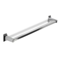 Croydex Sutton Towel Rail Bar Wall Mounted Single Towel Rail Chrome Plated