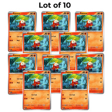 Fuecoco 023/182 Common Paradox Rift Lot of 10 Lightly Played Pokemon Cards