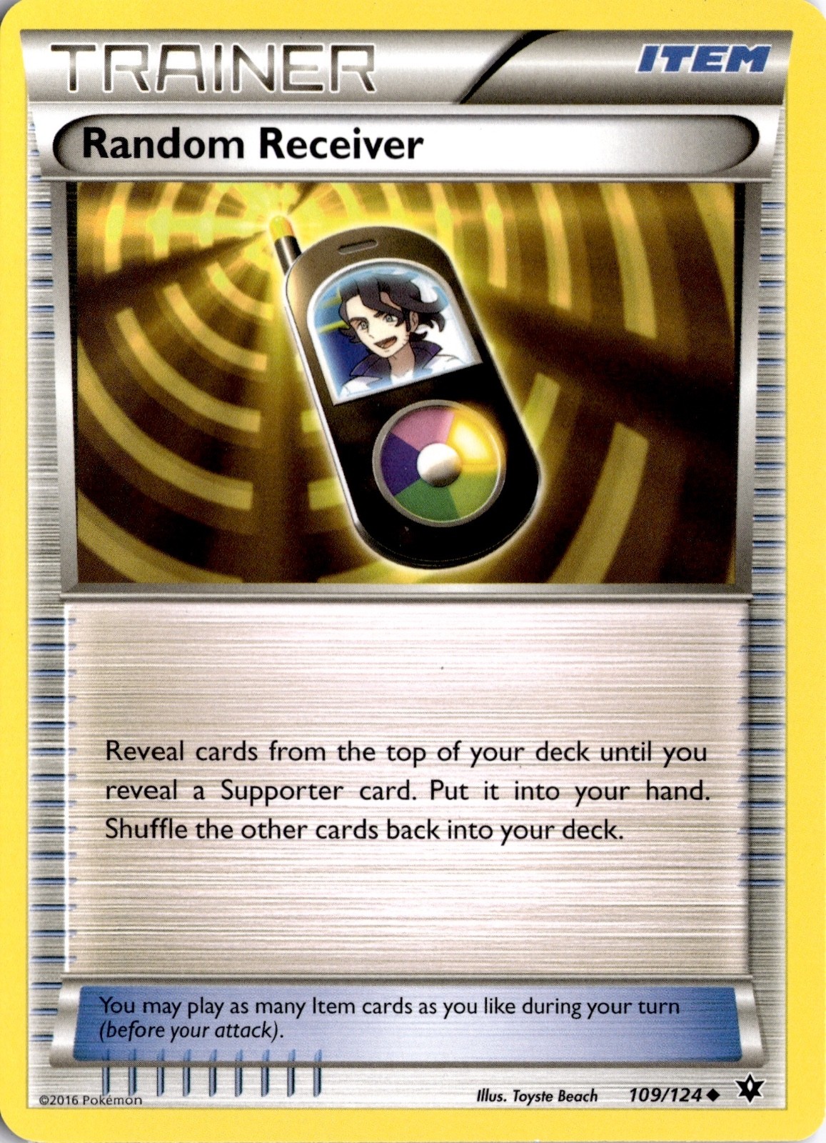 Random Receiver 109/124 XY - Fates Collide Pokémon Card TCG