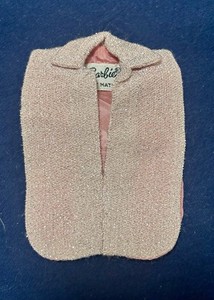 Vintage Barbie Invitation To Tea Vest 1632 Pink Mattel 1965 Tabard