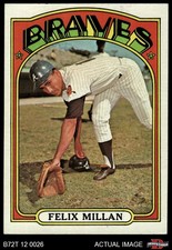1972 Topps #540 Felix Millan Braves 7 - NM
