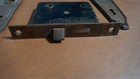 Antique Vintage Old Exterior Entry Door Lock Jam &  Plates 1800's (?) Escutcheon — photo 2