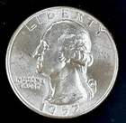 1952 Silver Washington Quarter Gem BU Brilliant Uncirculated- 25566