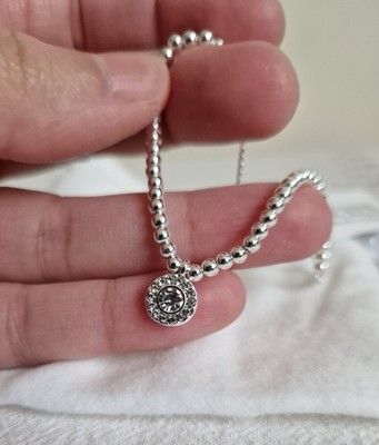 Lauren Ralph Lauren silberfarben Kristall Pave Schieber Armband neu mit Etikett