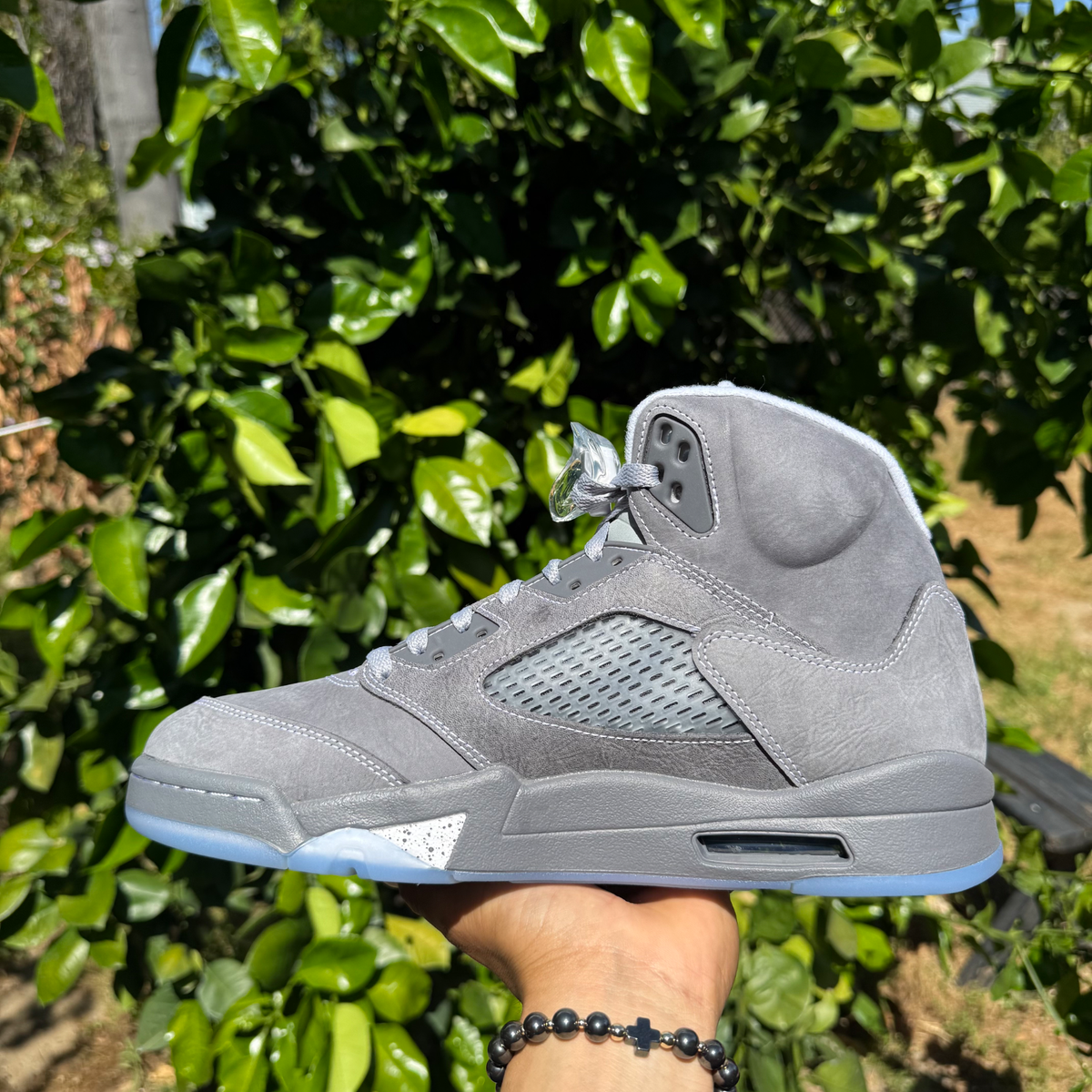 シューズ(男性用) Nike Air Jordan 5 Retro Wolf Grey 27.5 Jordan Men's Air Jordan 5 Retro 