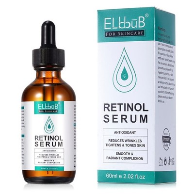 Retinol Serum 60 ml für trockene Haut mit Hyaluronsäure und Vitamin E Öl Falten