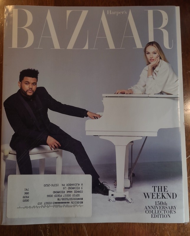 Harper's Bazaar Magazine 150th Anniversary Edition The Weeknd September 2017
