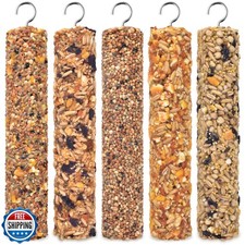 KATUMO Parrot Treats 5 PCS Bird Crunch Sticks Cockatiel Treats Parakeet Snack