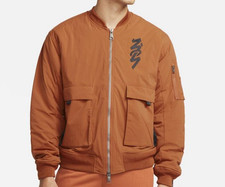 Nike JORDAN Zion Flight ZIP POCKETS Giacca Bomber Isolata Uomo Taglia S M