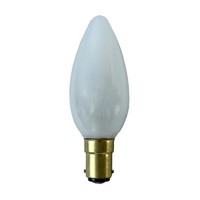 Merkur GlüHbirne Kerze 40W B15D Matt 240V 40 Watt GlüHlampe Warmweiß Dimmbar