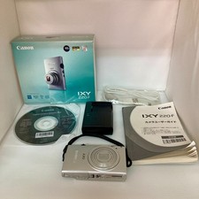 Canon PowerShot IXY 220F Digital Camera Silver From JAPAN