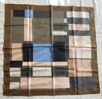 Worth NY 100% Silk Scarf  Geometric 33  Made In Italy NWOT
