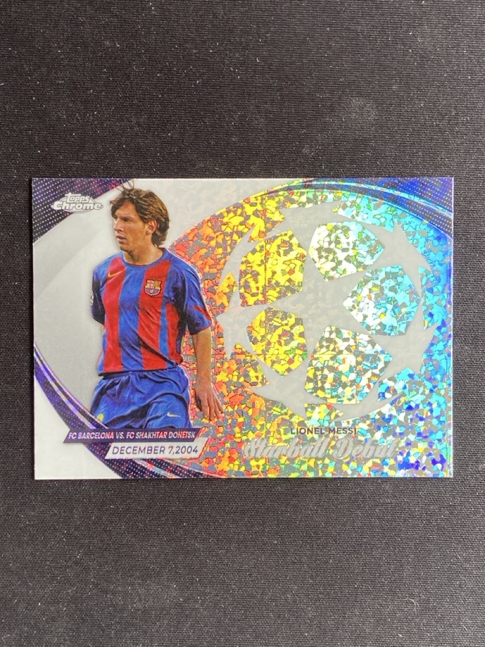 Lionel Messi 2023-24 Topps Chrome Starball Debut Diamond Refractor #SD-10