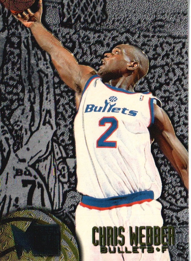 1995-96 Metal #118 Chris Webber Silver Spotlight