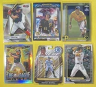 6 Card Chrome Konnor Griffin lot w/1st Bowman, Topps Pro Debut,
