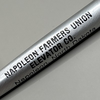 VTG Ballpoint Pen NAPOLEON FARMERS UNION ELEVATOR CO. North Dakota Leo Platz