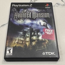 The Haunted Mansion (PS2 2003) MINT Disc Complete CIB Manual Reg Card Movie Pass