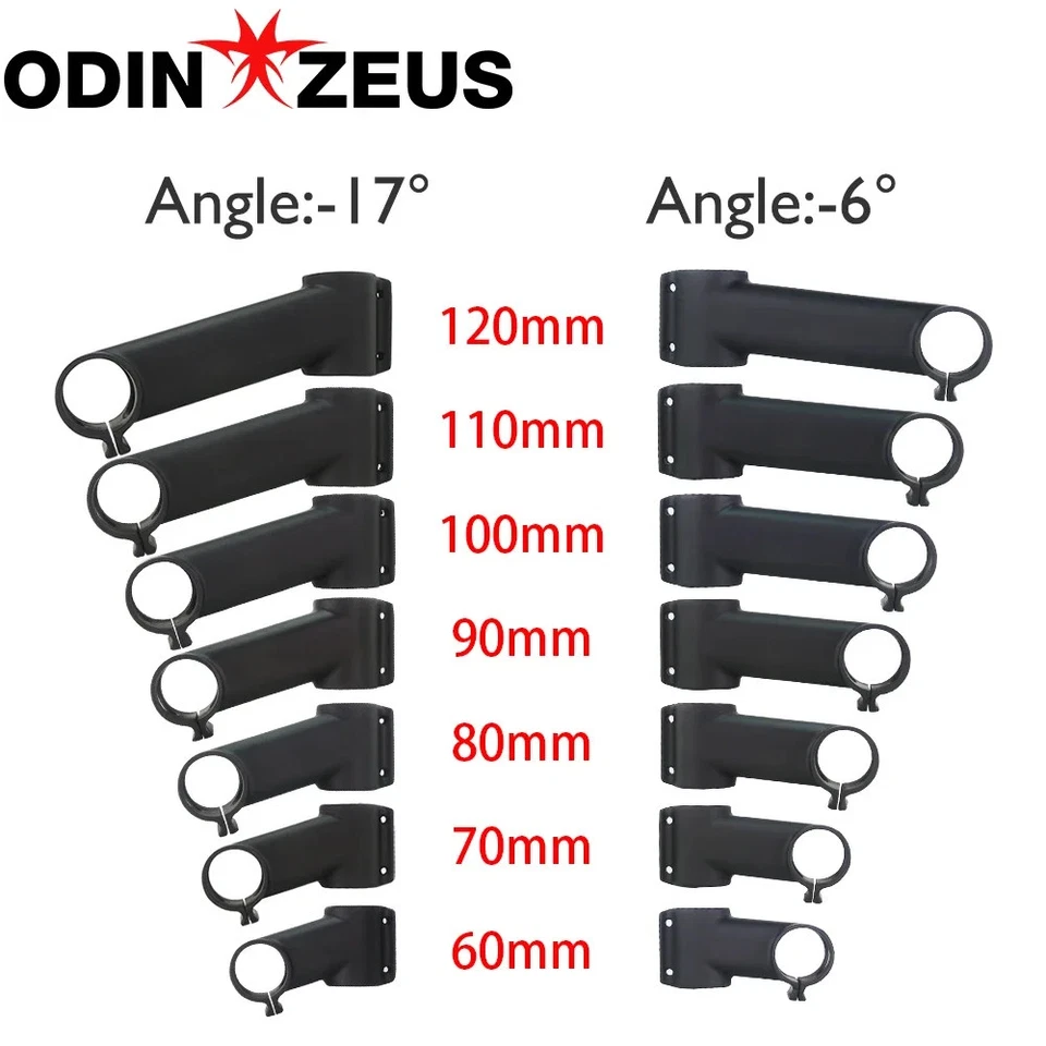 Carbon MTB Bicycle Riser Handlebar Stem 6/17 Degree 31.8mm with Computer Stand - Image 4 of 4