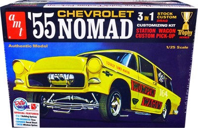 1955 Chevrolet Nomad 3-in-1 Trophy Series 1/25 Scale Skill 2 Model Kit by AMT