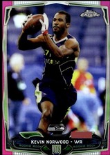 KEVIN NORWOOD 2014 TOPPS CHROME PINK REFRACTOR 111/399 RC SEAHAWKS HY2