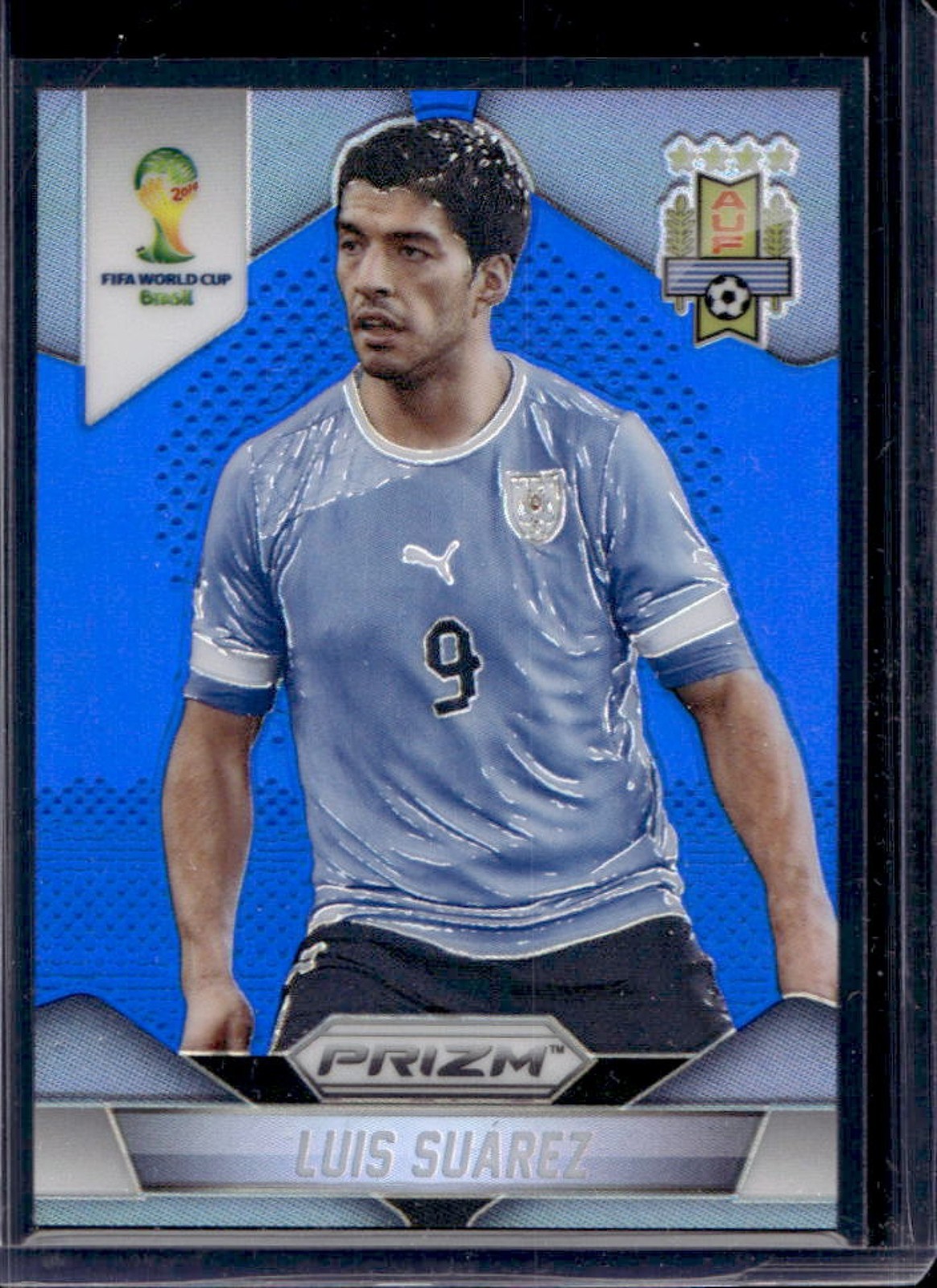 2014 Prizm World Cup Luis Suarez Prizm Blue #172/199 Uruguay