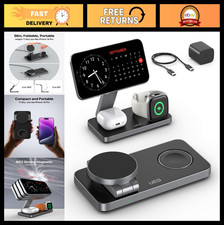3-in-1 Foldable Wireless Charging Station for iPhone, AirPods, Apple Watch - Fas