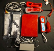 Nintendo Wii Console Video Game System RVL-001 , Super Mario ,Controller, Cables