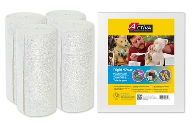 ACTIVA Rigid Wrap Premium Plaster Cloth, 20 pounds, White