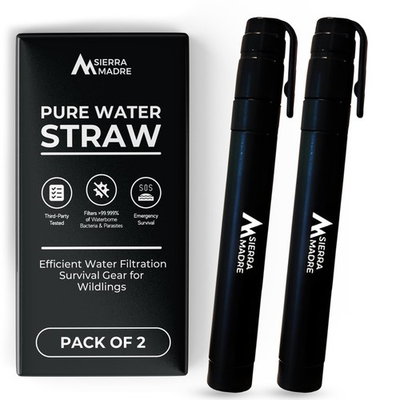 #ad Sierra Madre Pure Water Straw – 264 Gallon Water Filter Purification for Back... $47.38