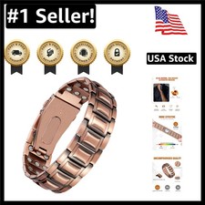 Copper Bracelet for Men, 3X Strength Magnetic Bracelets for Men USA