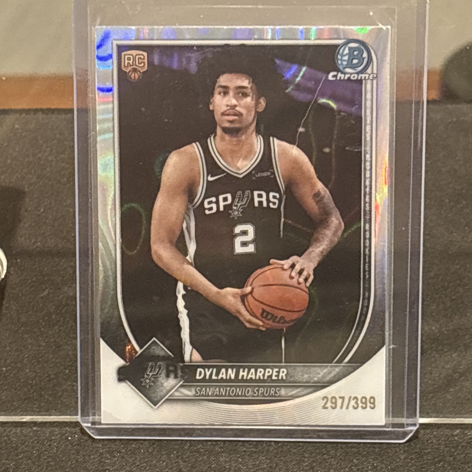 2025 BOWMAN BCV-2 DYLAN HARPER CHROME-LAVA. /399 RC ROOKIE SPURS!!