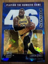 2020-21 Panini Contenders Optic - Playing the Numbers Game LeBron James Blue Ice