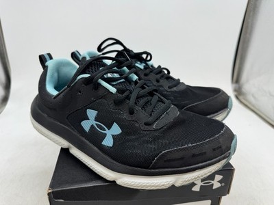 Under Armour Charged Assert 10 Sneakers Womens Black Low Top Running Shoes - 10