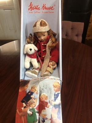 2003 UFDC Kathe Kruse Elea Alicia 16  Vinyl Doll Friends Forever w Dog