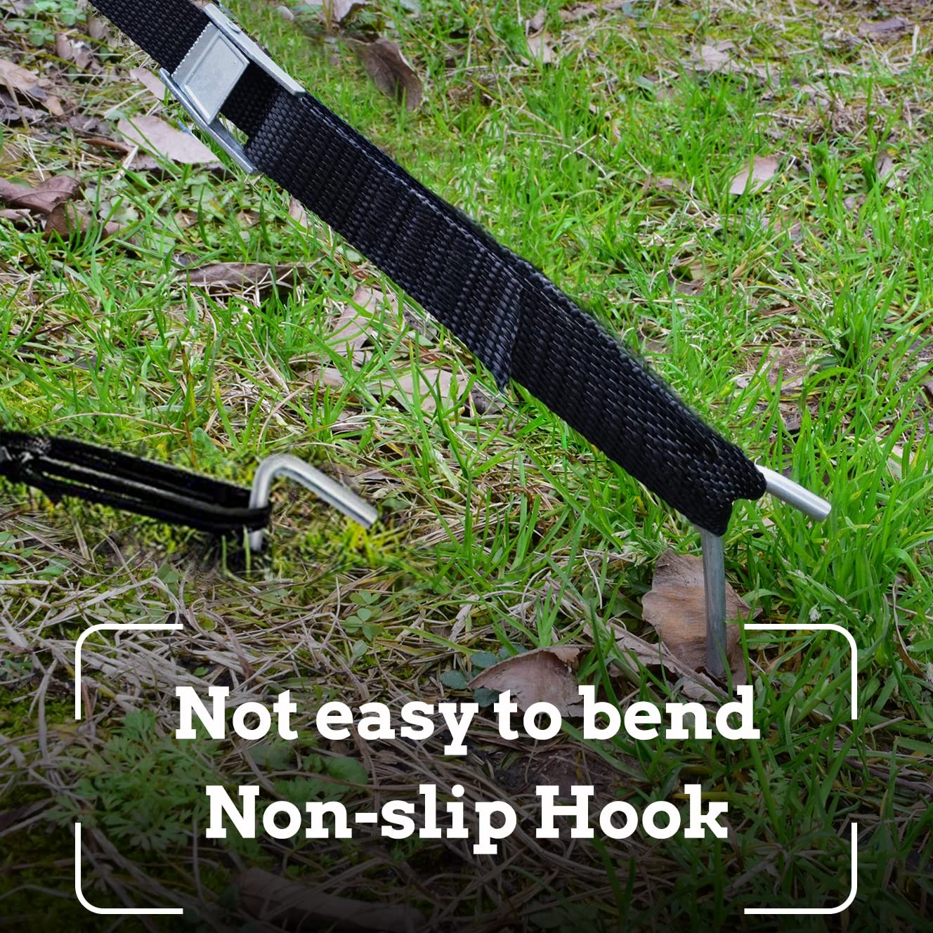 9 Inches 8 Pack Heavy Duty Tent Stakes, Metal Ground Stakes for Camping, Gard...