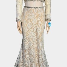 Morilee Madeline Gardner NWT 2 Piece Evening Gown Size 6 Beaded Formal Prom