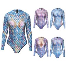 Women's Swimwear Rash Bodysuit One Piece Swimsuit Surfing Romper Guard Jumpsuit